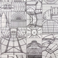 Pierre Frey Sous la verriere Fusain Wallpaper FP267002