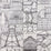 Pierre Frey Sous la verriere Fusain Wallpaper FP267002