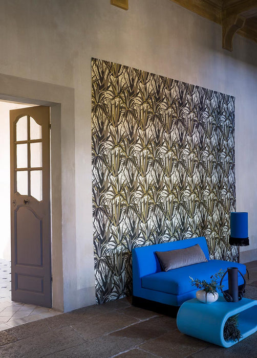 Pierre Frey Agaves Fusain Wallpaper Sample FP785001