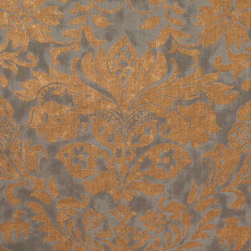 Marvic Textiles Donatella Pewter Fabric Sample 4564-4