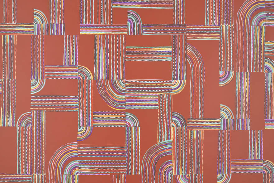 Pierre Frey Baya Feu Wallpaper Sample FP068002