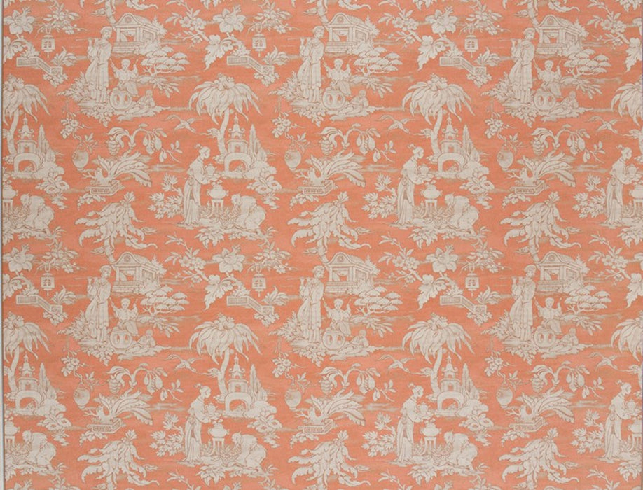 Jim Thompson Ylang  Tangerine Wallpaper Sample JT021026003