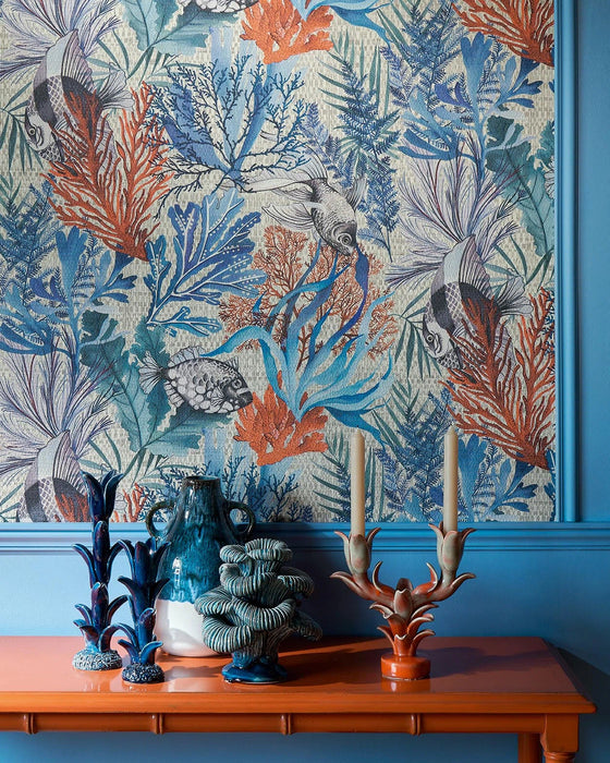 Pierre Frey Pleine Mer Corail Wallpaper Sample FP008001