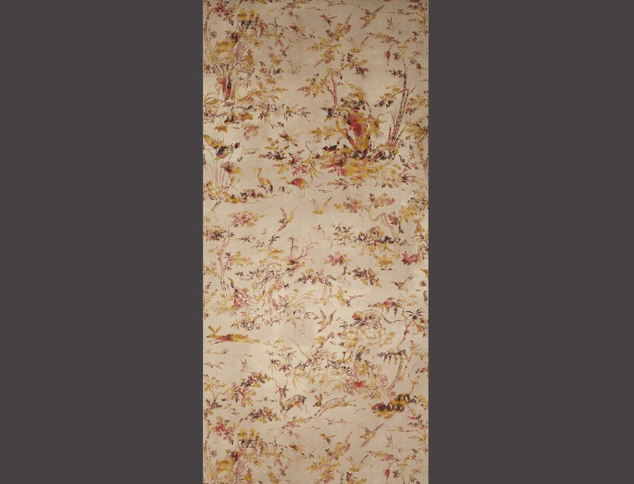 Jim Thompson Arun Cerise/Gold Fabric Sample JT013551002