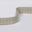 Jim Thompson Woven Diamonds Tape  Warm Silver Trim Sample JT030049001