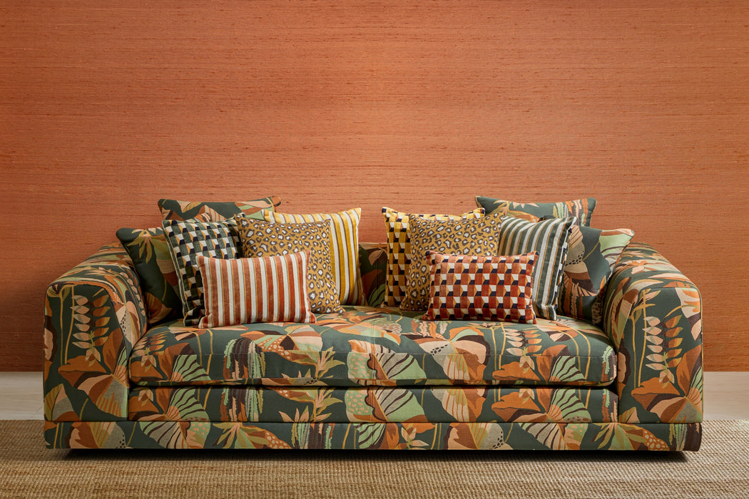 Jim Thompson Jaya Velvet Amber Dust Fabric Sample JT013975004