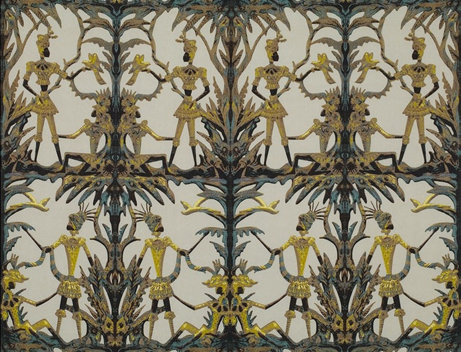 Jim Thompson Duquetterie Sunflower Fabric Sample JT013381005