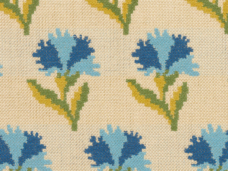 Le Manach Les Oeillets Canevas Fabric Sample L4042_LES_OEILLETS_CANEVAS_B76_B23_B37_B21_FE
