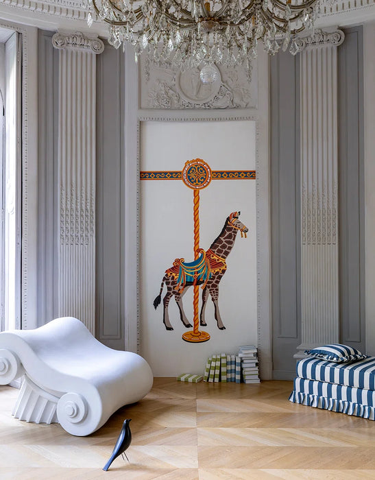 Pierre Frey La Girafe Du Carrousel Multicolore Wallpaper FP247001