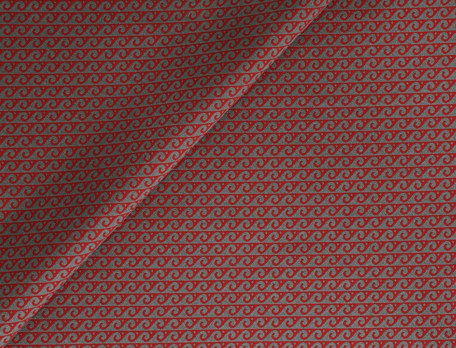 No.9 Thompson Surf'S Up Red+Navy Fabric Sample N9012223007