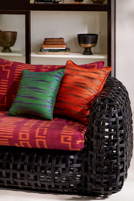 Jim Thompson Praire Ikat Fire Opal Fabric JT013956007