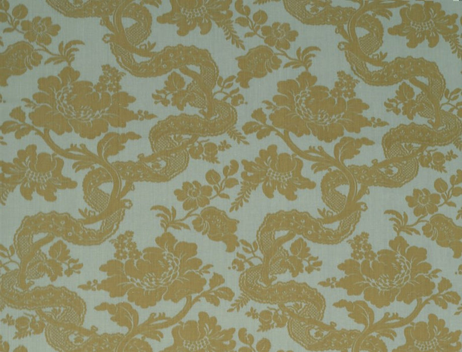 Jim Thompson Dusk Garland Honey Mustard Fabric Sample JT013654003