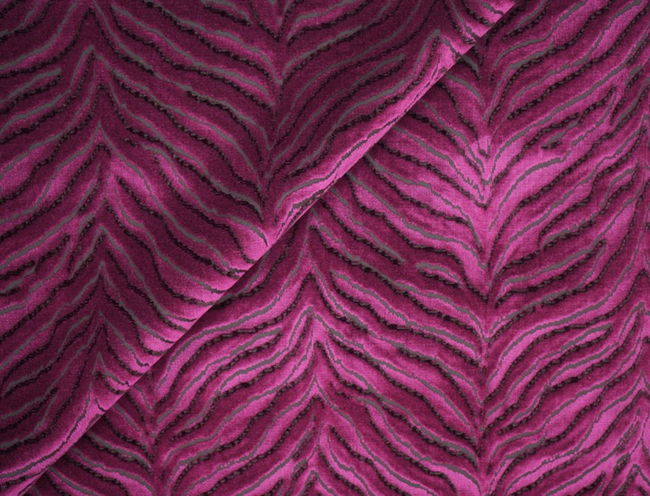 Jim Thompson Tigris Velvet Fuchsia Fabric JT013725003