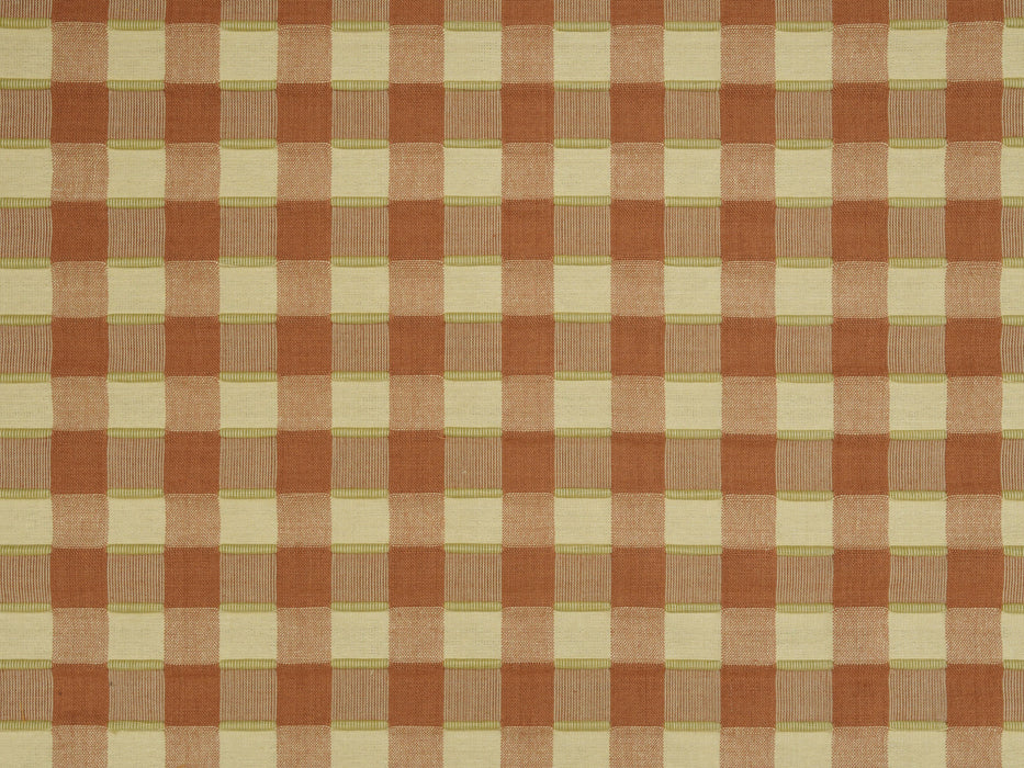Jim Thompson Thani Check Pink Clay Fabric Sample JT013968002