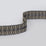 Jim Thompson Woven Diamonds Tape  Hematite Trim Sample JT030049004
