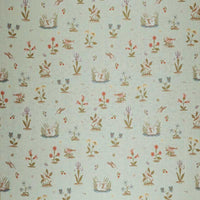 Marvic Textiles Lampas Elizabeth Duck Egg Fabric 5202-1