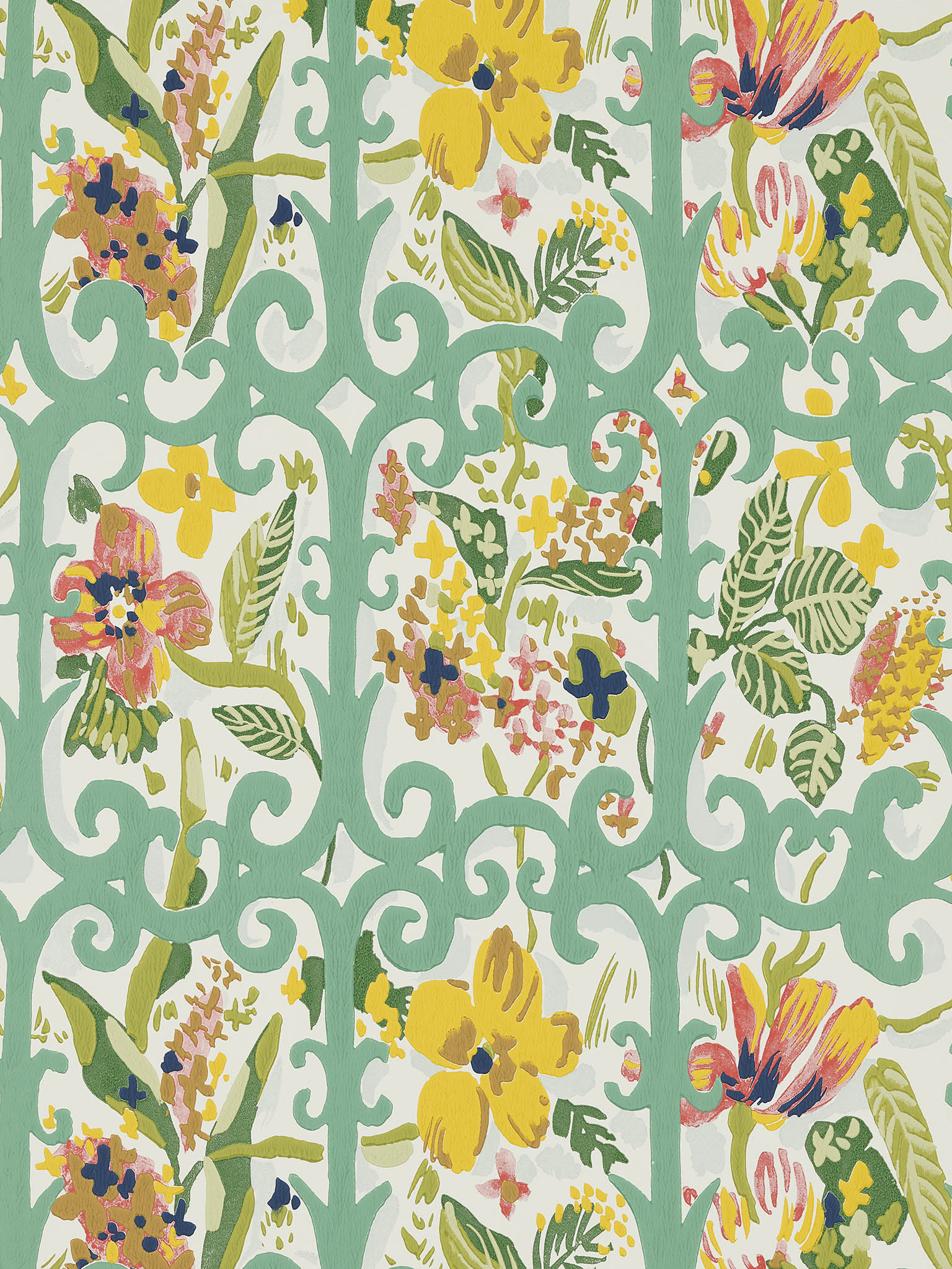 Pierre Frey Pays D'Aix Mimosa Wallpaper Sample FP774004