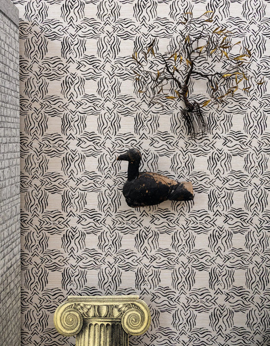 Pierre Frey Cactus Graphite Wallpaper Sample FP254003