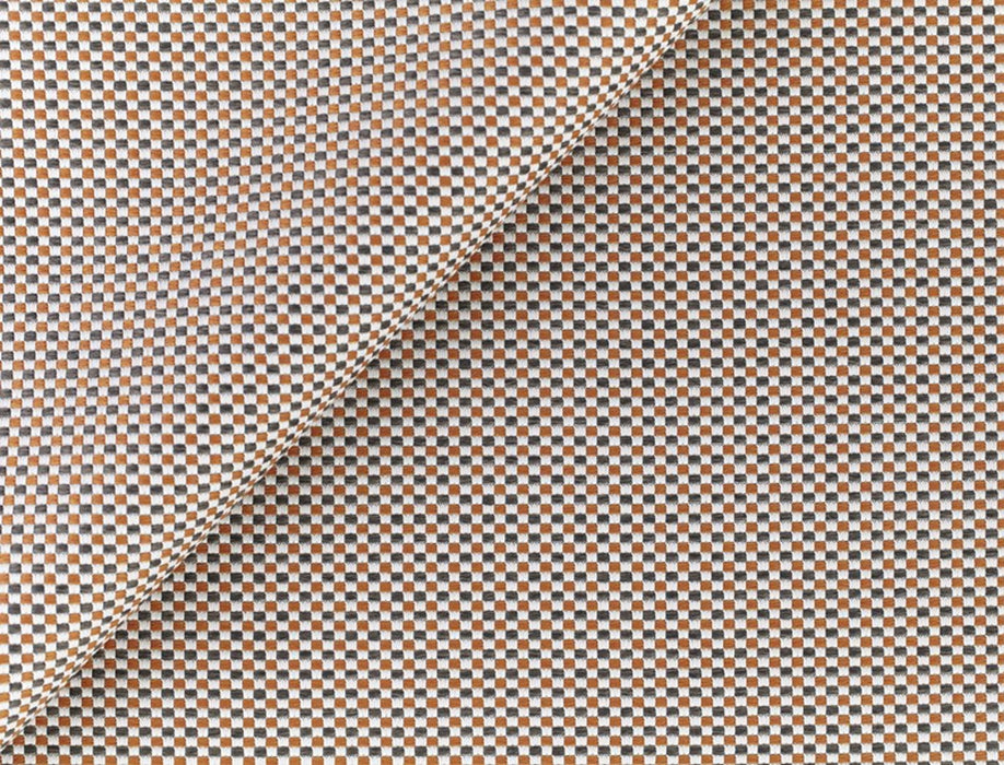 No.9 Thompson Chinese Checkers Burnt Orange Fabric N9012123007