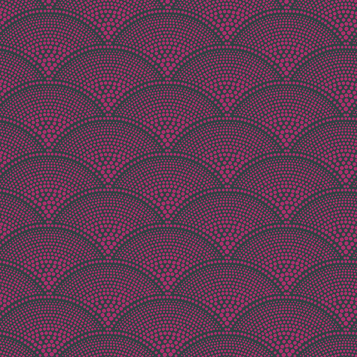 Cole & Son Feather Fan Magnt Char Fabric Sample F111/8030.CS.0