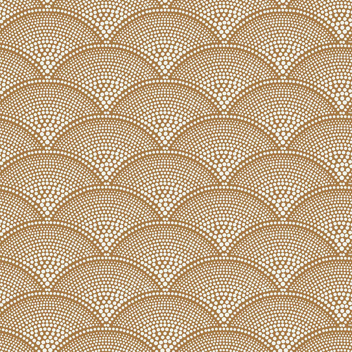 Cole & Son Feather Fan Crm Gingr Fabric Sample F111/8032.CS.0