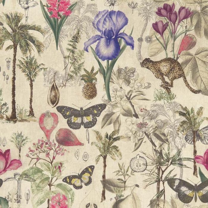Clarke & Clarke Botany Summer Fabric Sample F1297/02.CAC.0
