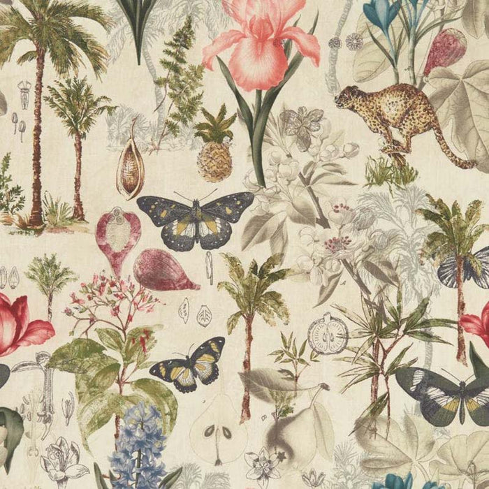 Clarke & Clarke Botany Tropical Fabric Sample F1297/03.CAC.0
