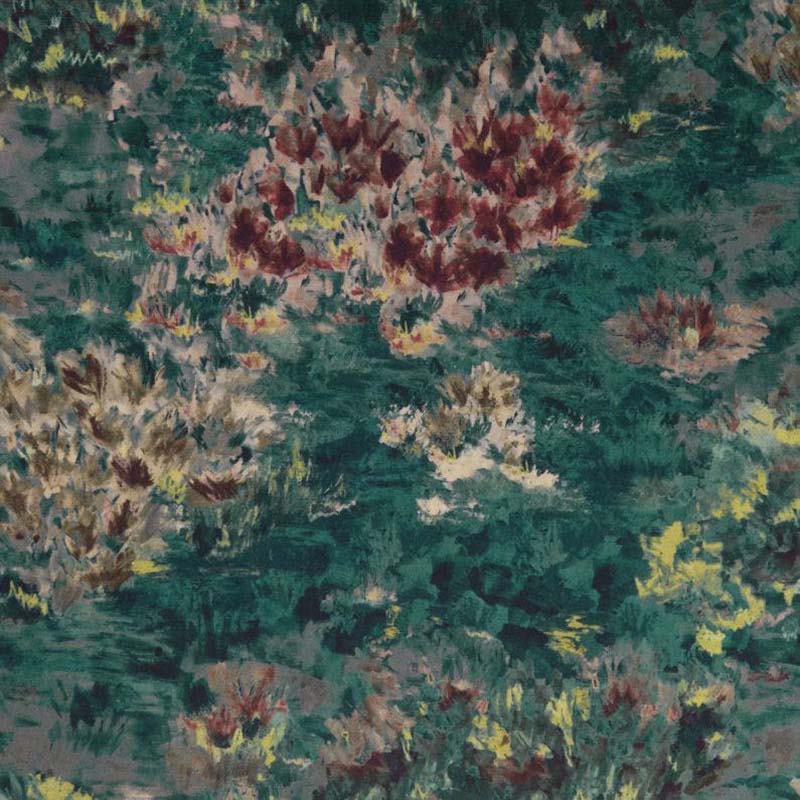 Clarke & Clarke Fiore Kingfisher Fabric Sample F1298/02.CAC.0
