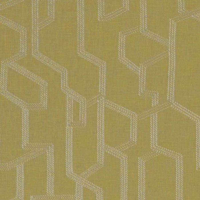 Clarke & Clarke Labyrinth Citron Fabric Sample F1300/02.CAC.0