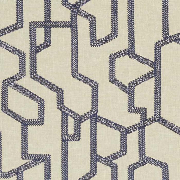 Clarke & Clarke Labyrinth Midnight Fabric Sample F1300/04.CAC.0