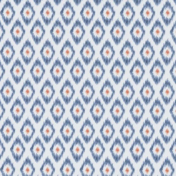 Clarke & Clarke Zora Denim/Spice Fabric Sample F1379/02.CAC.0