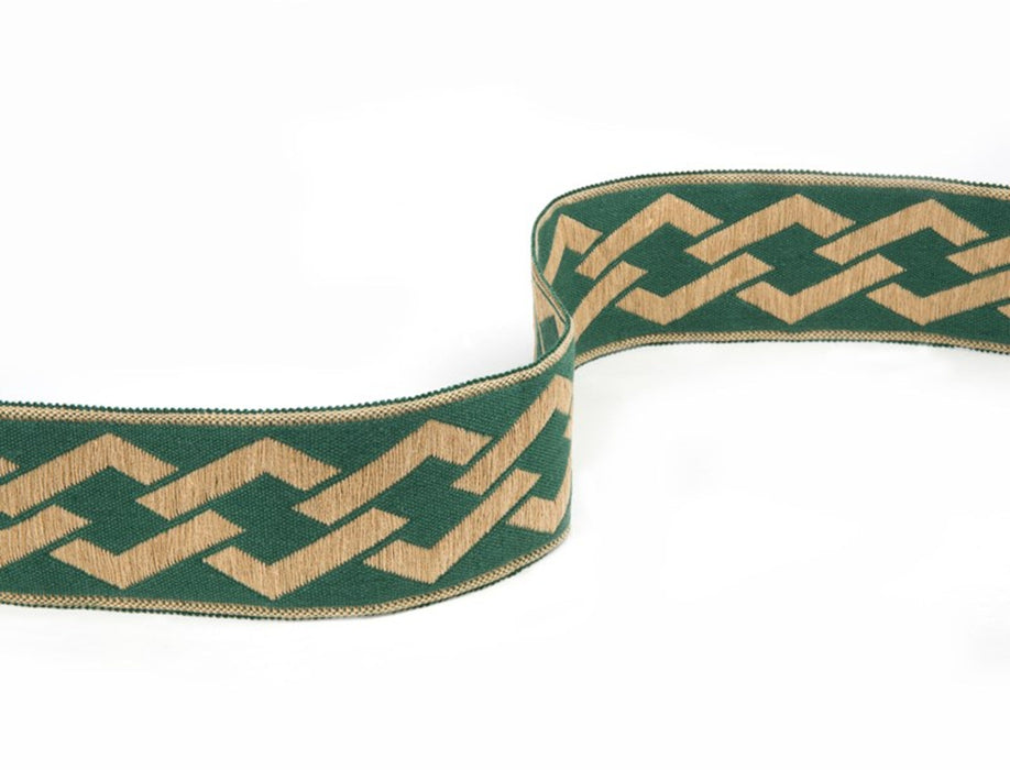 Jim Thompson Thai Fretwork Border  Greenbriar Trim Sample JT030012010