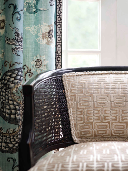 Jim Thompson Labyrinth Velvet Bluestone Fabric Sample JT013900004