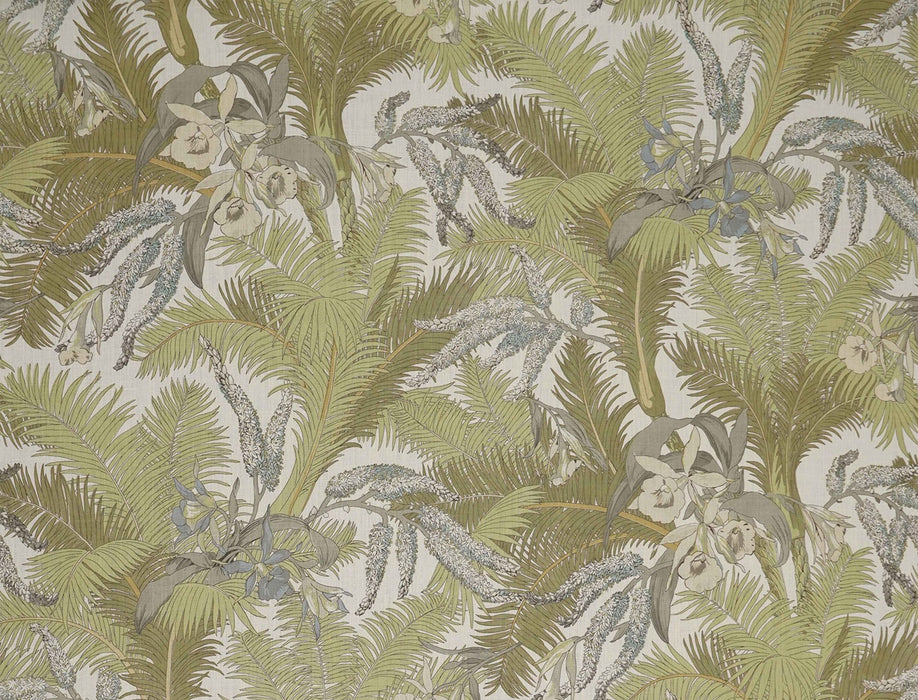 Jim Thompson Areca Palm Summer Sage Fabric Sample JT013838001
