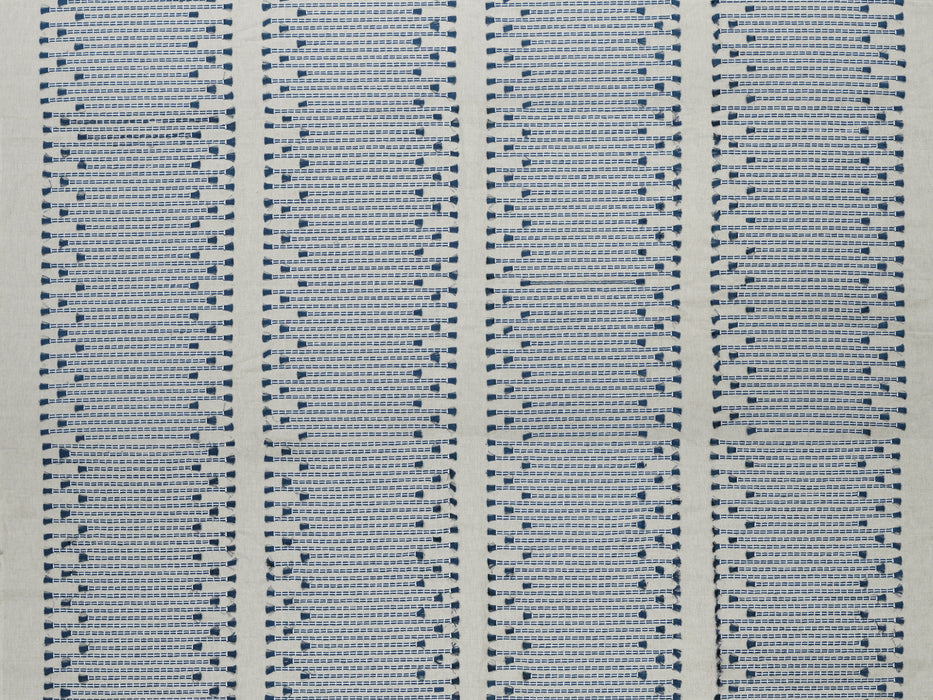 Jim Thompson Yunnan Embroidery Indigo Fabric Sample JT013926002