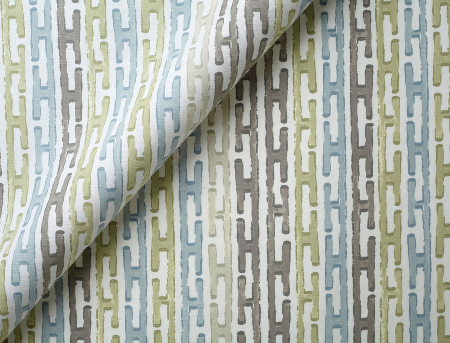 No.9 Thompson Chinese Steps Autumn Leaves Fabric Sample N9012100001O