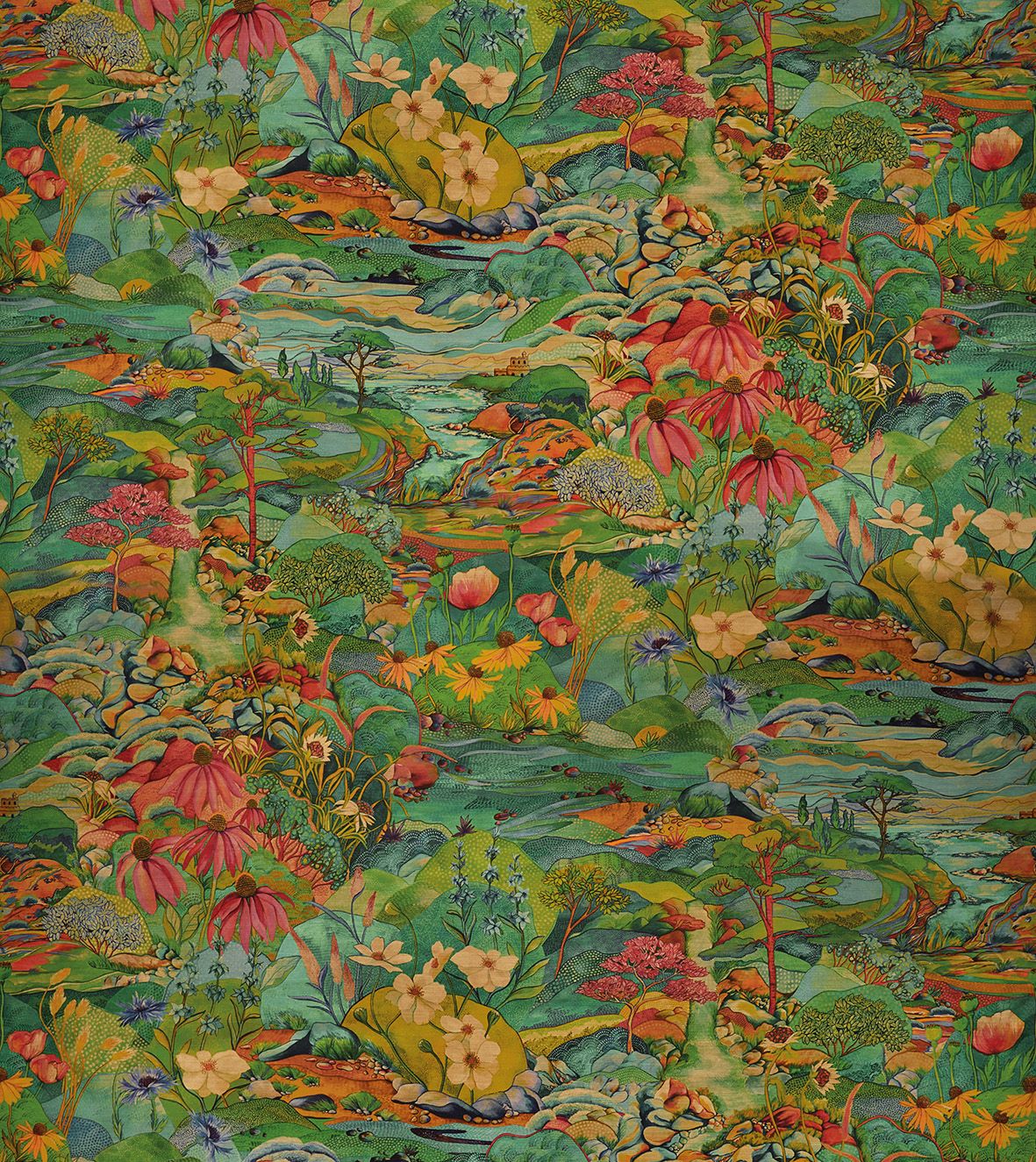 Osborne & Little Trebah Velvet 1 Sample Sample F7670-01