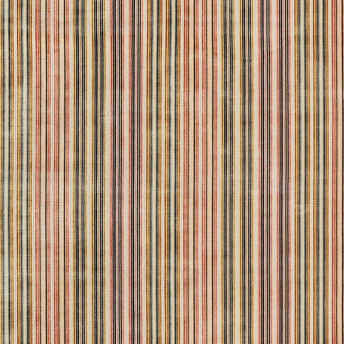 Osborne & Little Molina Gold / Coral Fabric F7993-03