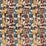 Osborne & Little Bovolo Slate / Amber Fabric F7995-01