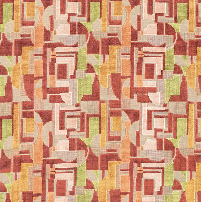 Osborne & Little Bovolo Terracotta / Blush Fabric F7995-03