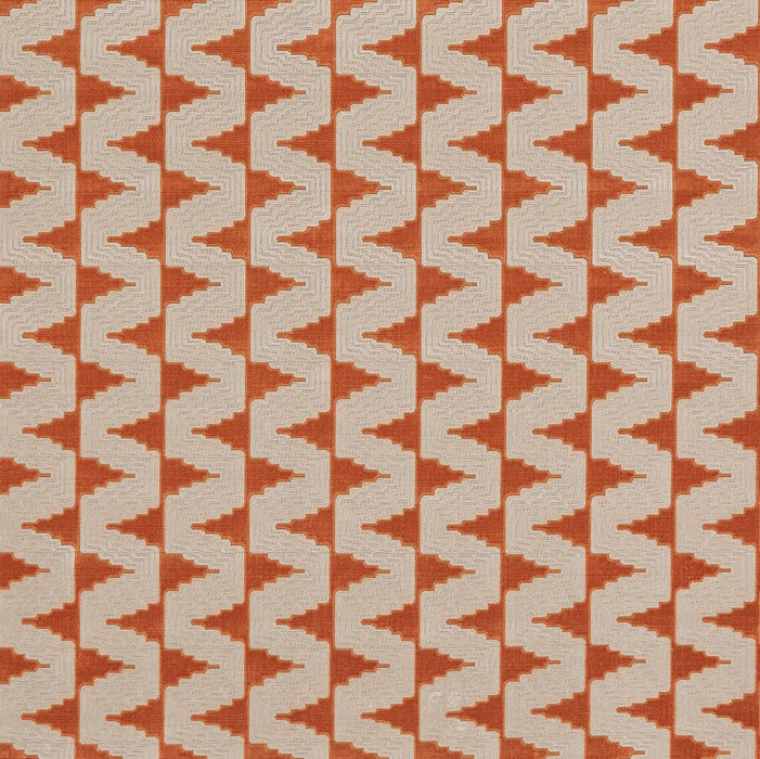Osborne & Little Cavalli Marmalade / Ecru Fabric F7996-01