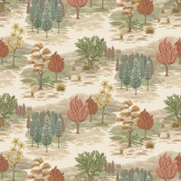 Osborne & Little Monteverde Olive / Terracotta Fabric F8021-02