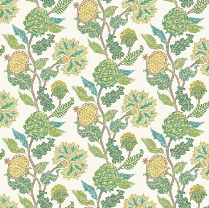 Osborne & Little Cynara Leaf / Lemon Fabric F8022-01