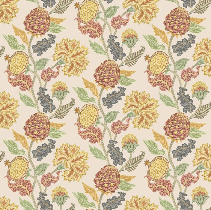Osborne & Little Cynara Terracotta / Ochre Fabric F8022-02