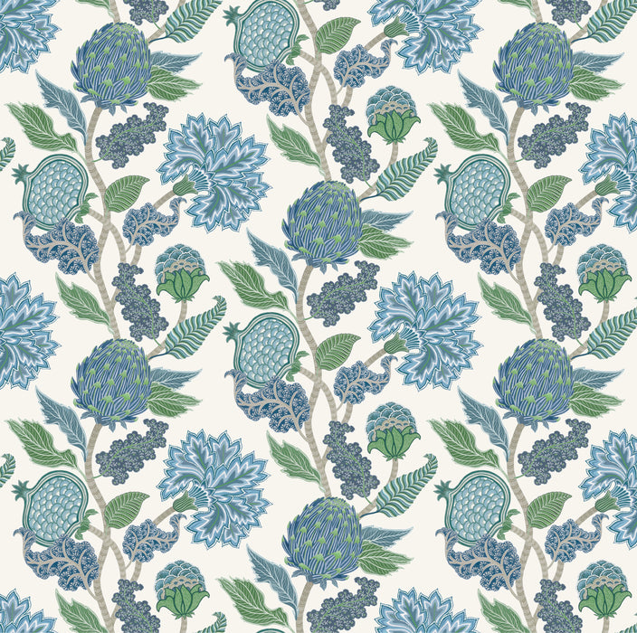Osborne & Little Cynara Denim / Apple Fabric F8022-03