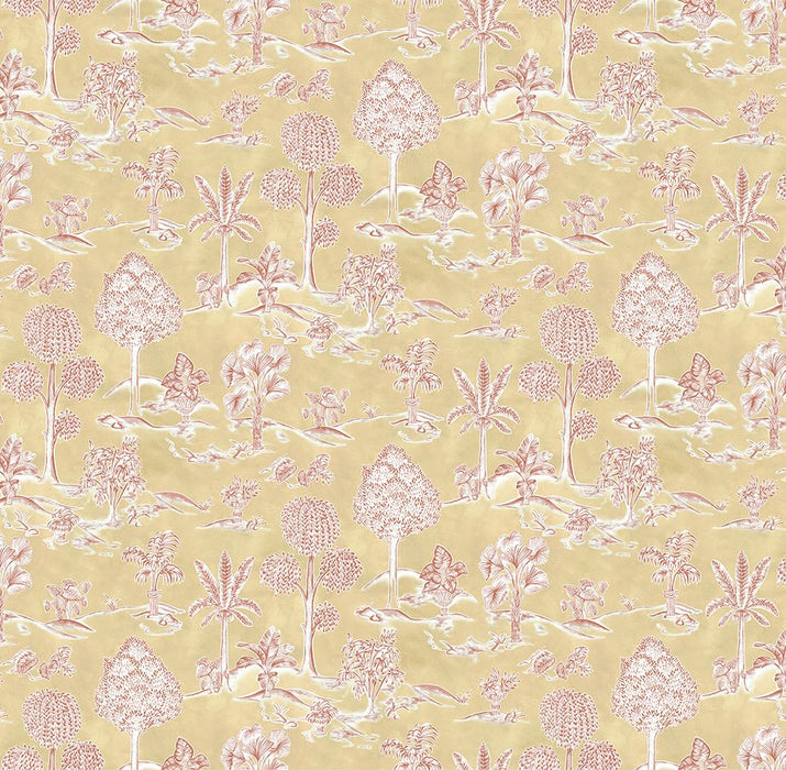 Osborne & Little Karuna Gold Terracotta Fabric F8023-01