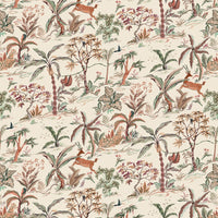 Osborne & Little Salento Olive / Terracotta Fabric F8024-01