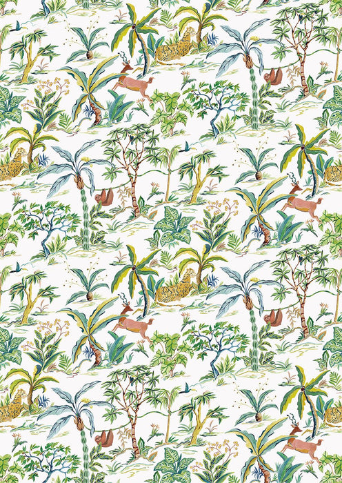 Osborne & Little Salento Leaf / Chartreuse Fabric F8024-02
