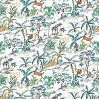 Osborne & Little Salento Petrol / Teal Fabric F8024-03