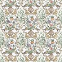 Osborne & Little Sundara Linen / Coral Fabric F8027-03